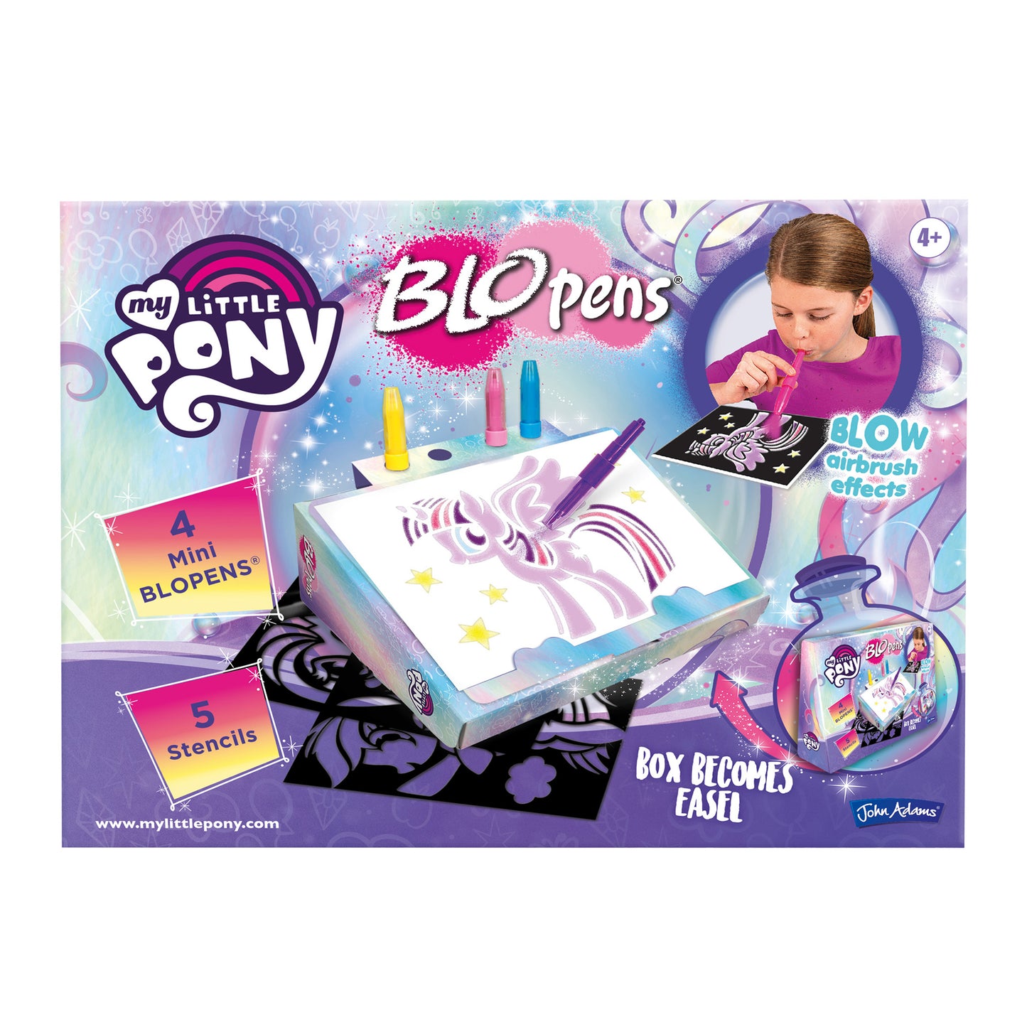 BLOPENS - My Little Pony Creative Case – Pony - Themed Airbrush Kit