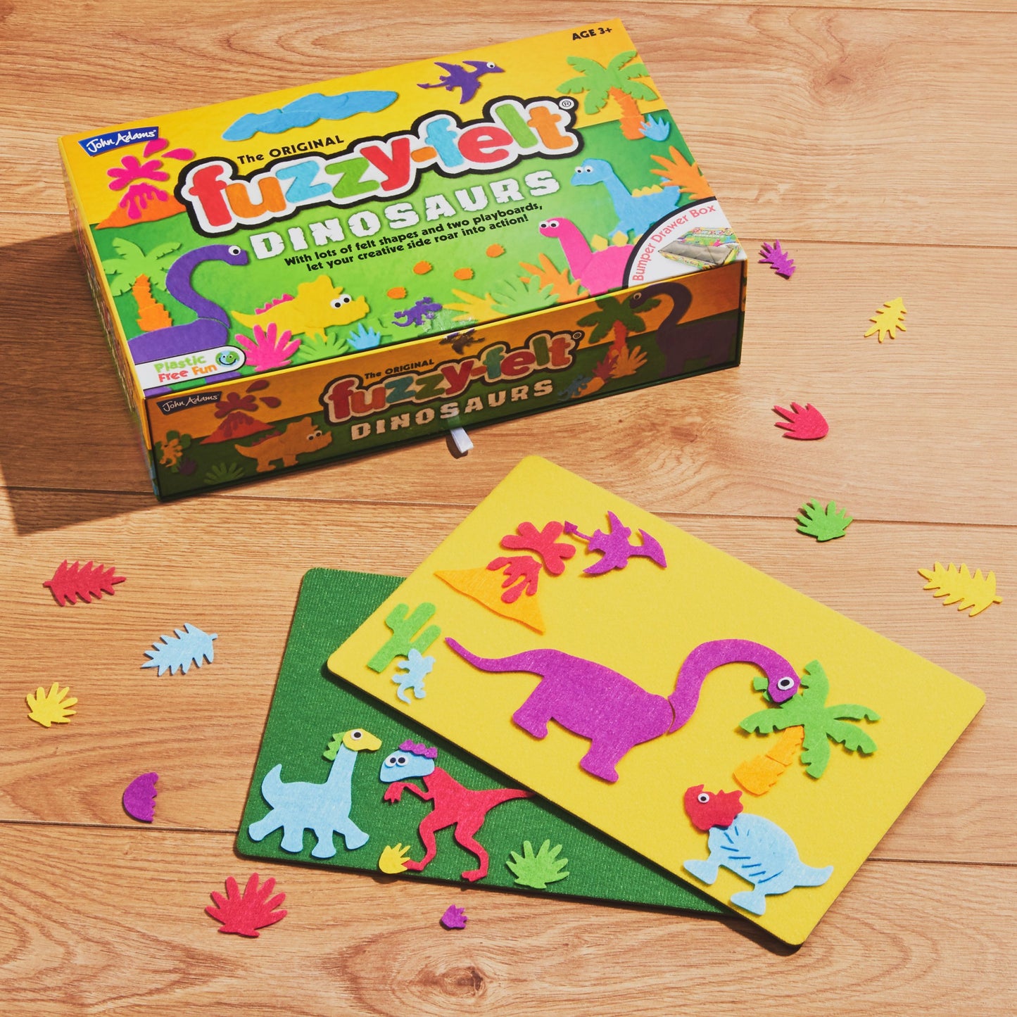 Fuzzy-Felt Dinosaurs Drawer Set
