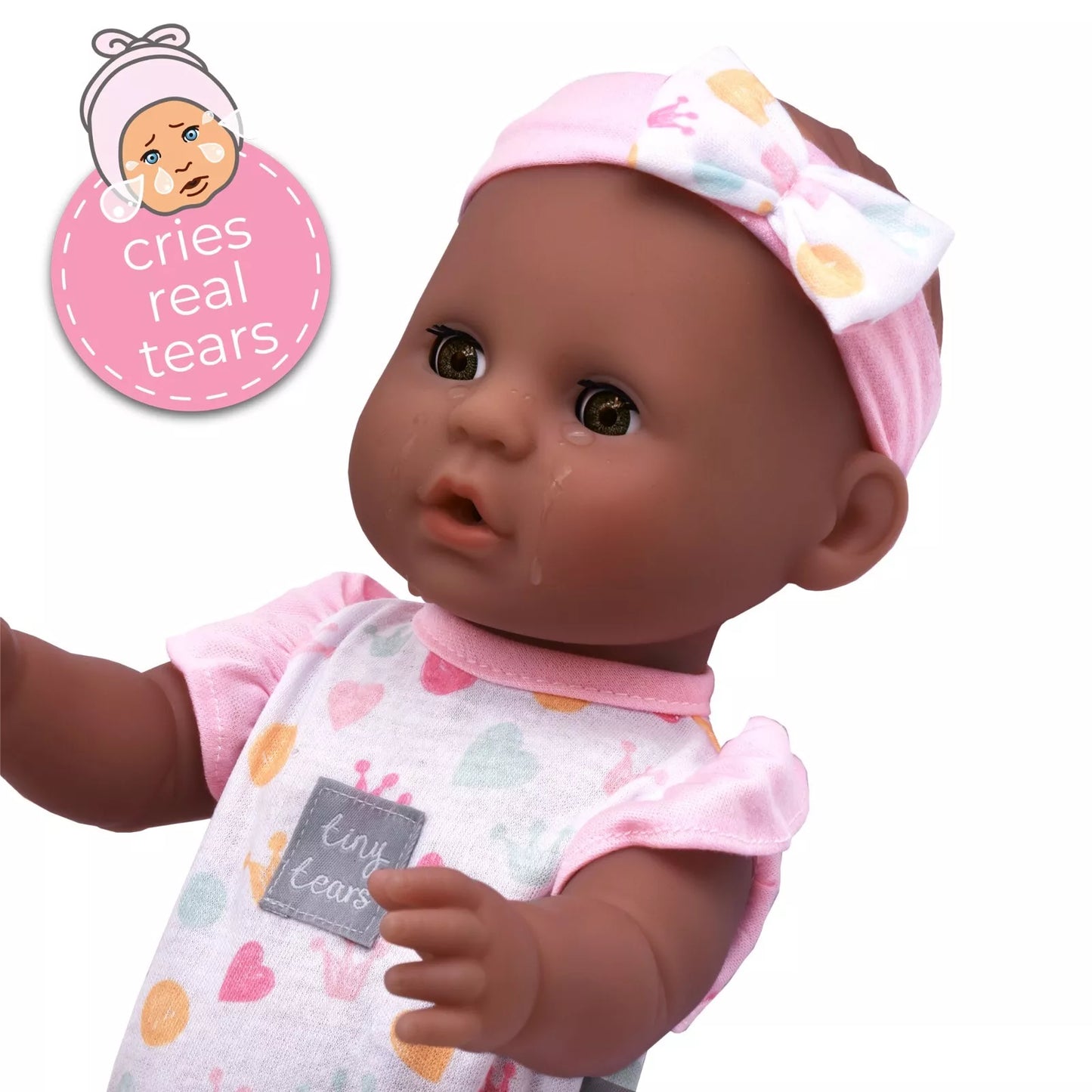Tiny Tears Classic Crying and Wetting Doll 15" (38cm) - Black