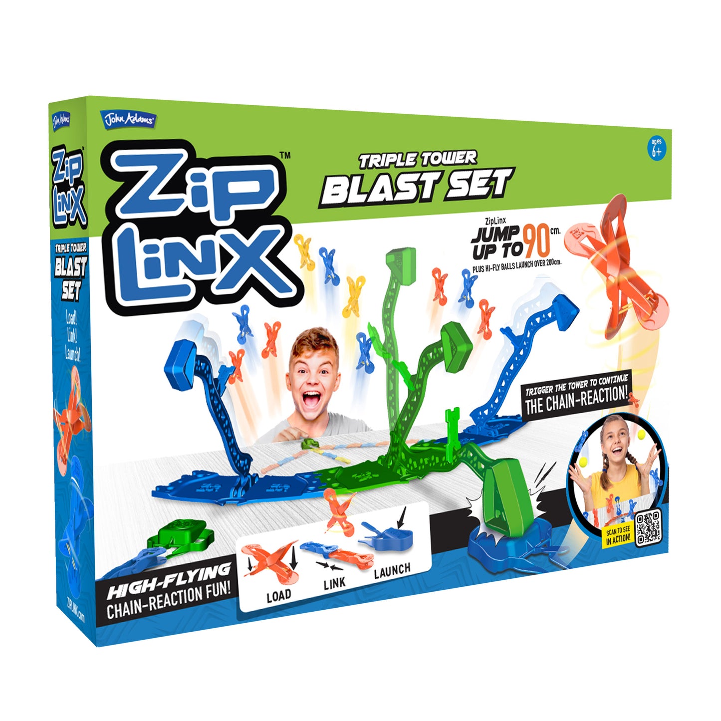 ZipLinx Power Triple Tower Blast Set