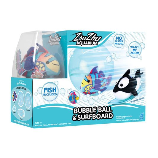 Zhu Zhu Pets - Zhu Zhu Aquarium Bubble Ball & Surfboard Starter Playset WITH Fish