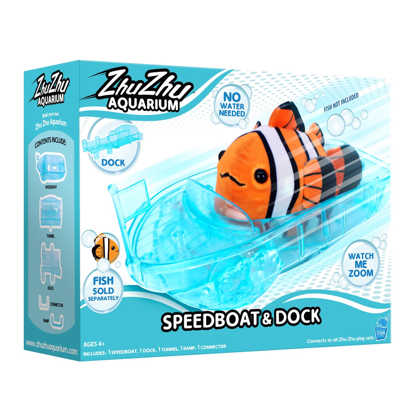 Zhu Zhu Pets - Zhu Zhu Aquarium Speedboat and Dock Playset (Fish NOT included)