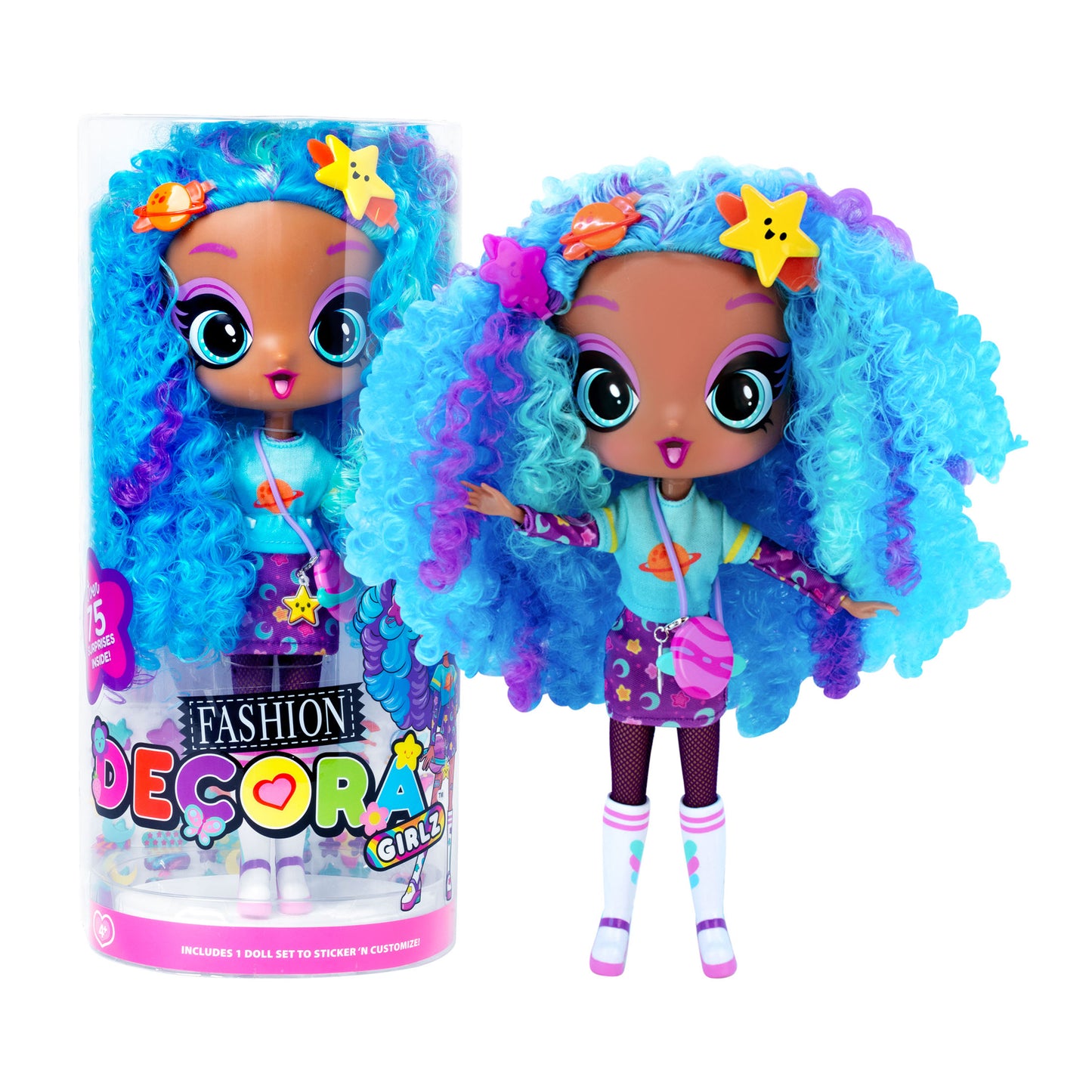 Decora Girlz Sticker ‘n’ Style 11" Collectable Fashion Doll - Celestia