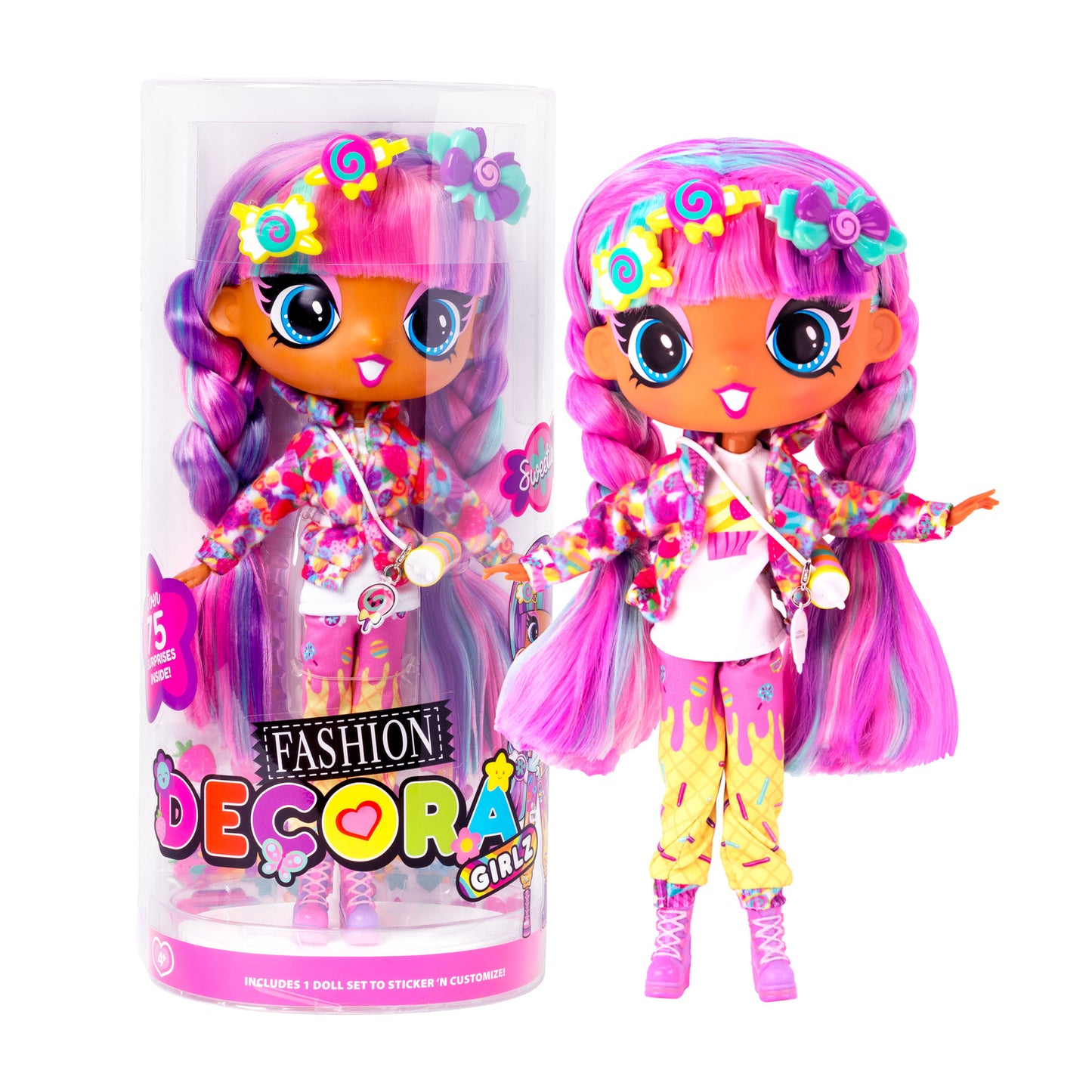 Decora Girlz Sticker ‘n’ Style 11" Collectable Fashion Doll - Sweetie