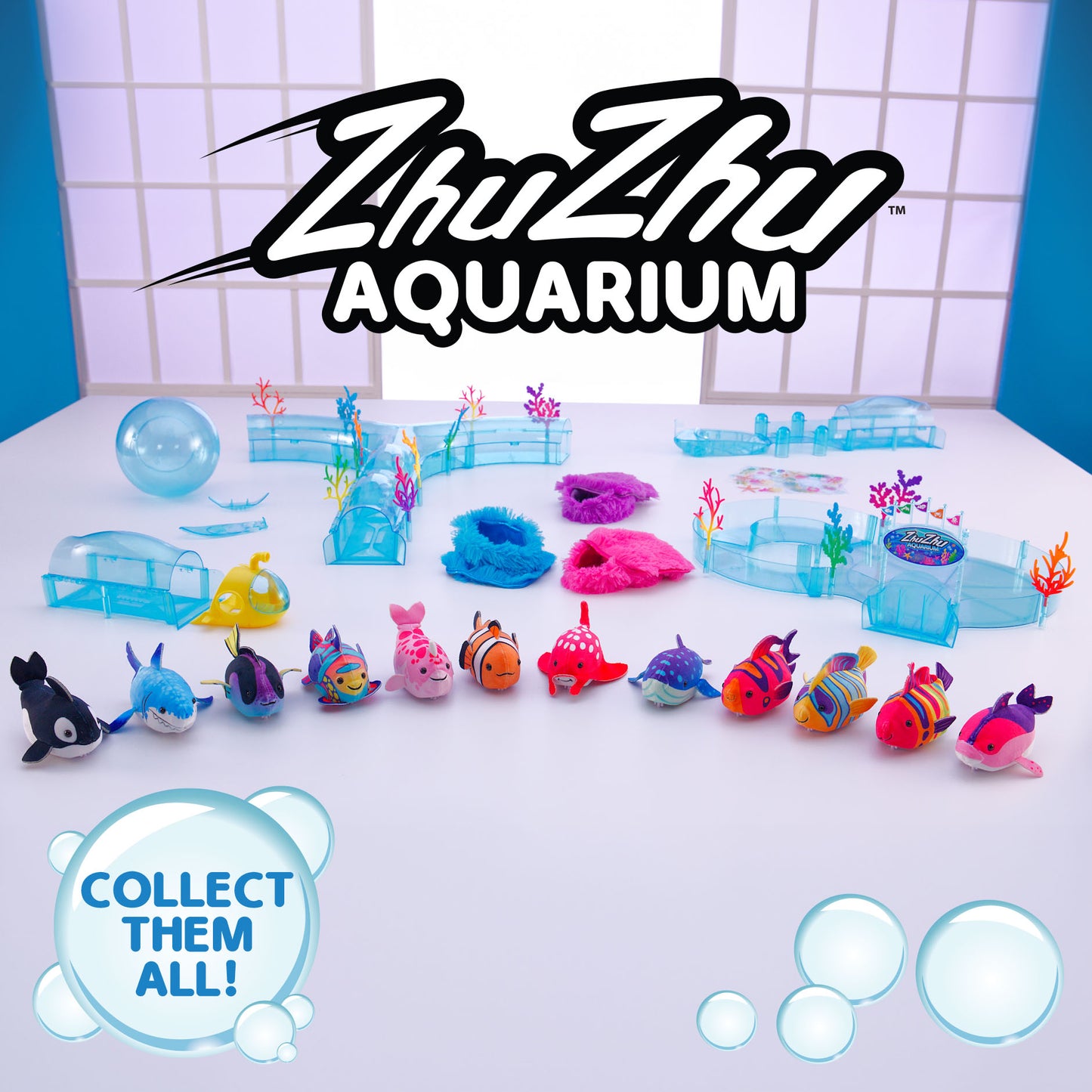 Zhu Zhu Pets - Zhu Zhu Aquarium Interactive, Collectible Toy Fish - Assortment A (Single) - Choose your fish