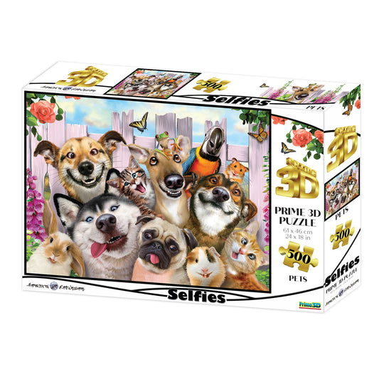 Prime 3D Howard Robinson Pet Selfie 500 Piece Puzzle