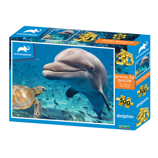 Prime 3D Animal Planet Dolphin & Turtle 500 Piece Puzzle