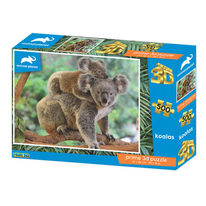 Prime 3D Animal Planet Koalas 500 Piece Puzzle