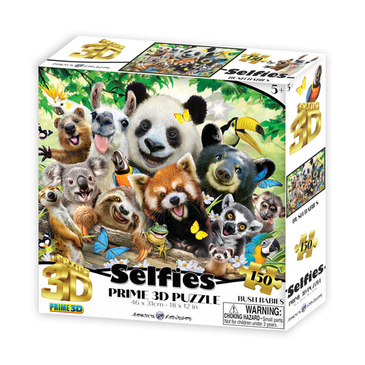 Prime 3D Howard Robinson Bush Babies Selfie 150 Piece Puzzle