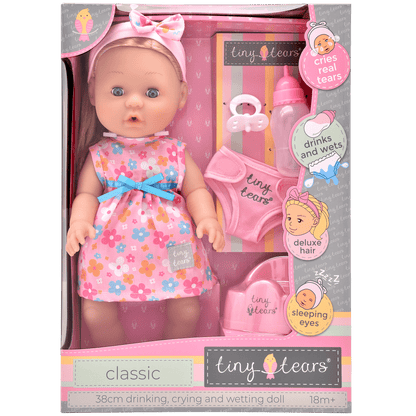 Tiny Tears Classic Crying and Wetting Doll 15" (38cm)