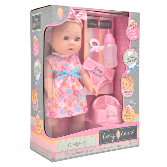 Tiny Tears Classic Crying and Wetting Doll 15" (38cm)