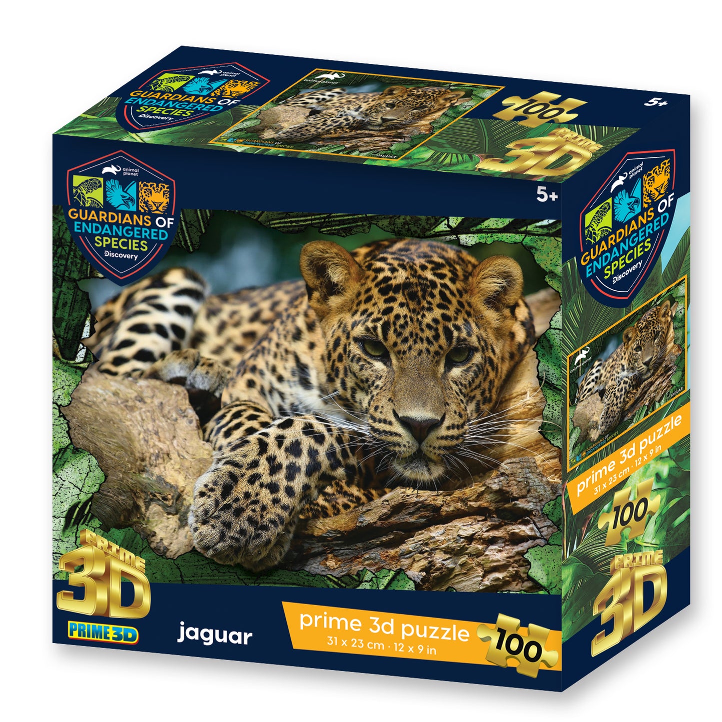 Prime 3D Animal Planet GES Jaguar 100 Piece Puzzle