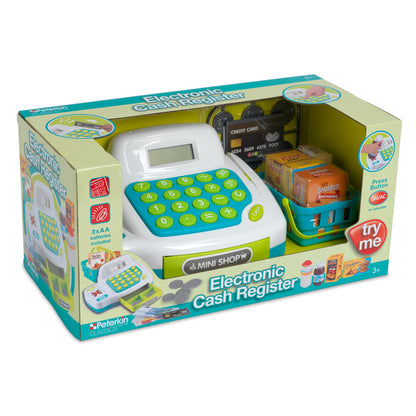 Electronic Cash Register   Kids Toy with Scanner, Sounds & Play Money Age 3+