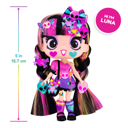 Decora Girlz Sticker 'n' Style 5" Fashion Dolls - Luna