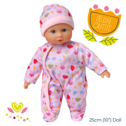 Dolls World Baby Grace - 25cm Soft Bodied White Doll - For ages 10m+
