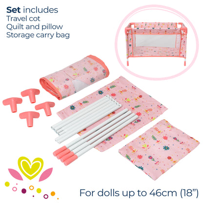 Dolls World Travel Carry Cot Accessory Set -  For ages 3+