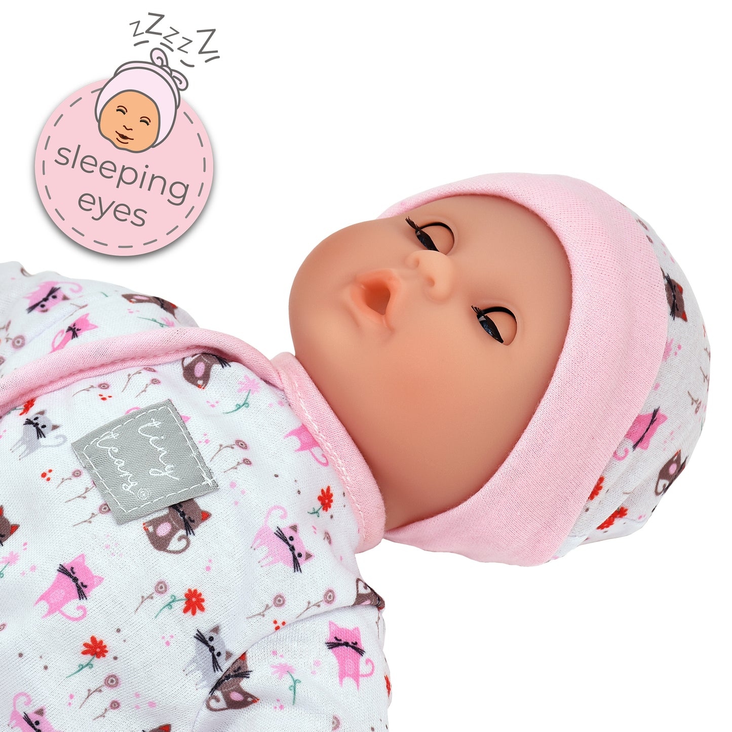 Tiny Tears 12" (30cm) Doll Teeny Baby White Outfit - White