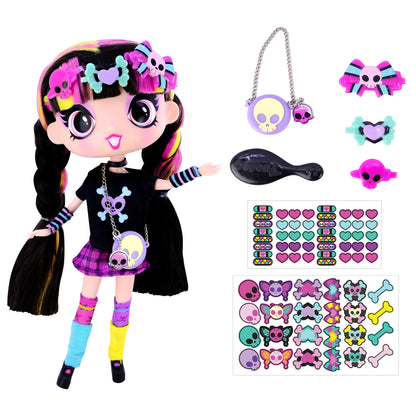 Decora Girlz Sticker ‘n’ Style 11" Collectable Fashion Doll - Luna