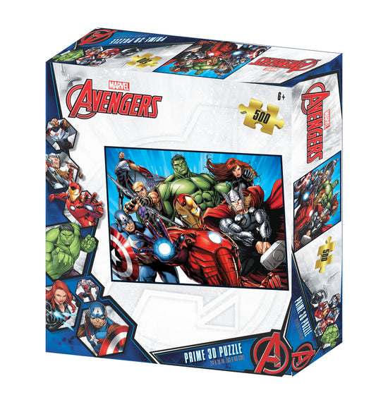 Prime 3D Marvel Avengers 500 Piece Puzzle