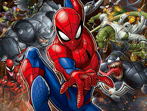 Prime 3D Marvel Spider-Man - Villans 500 Piece Puzzle