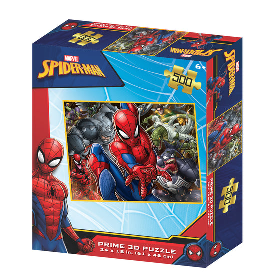 Prime 3D Marvel Spider-Man - Villans 500 Piece Puzzle