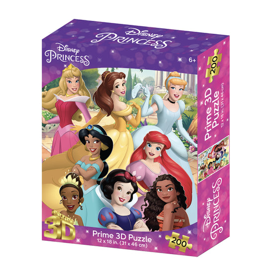 Prime 3D Disney Princess 200 Piece Puzzle