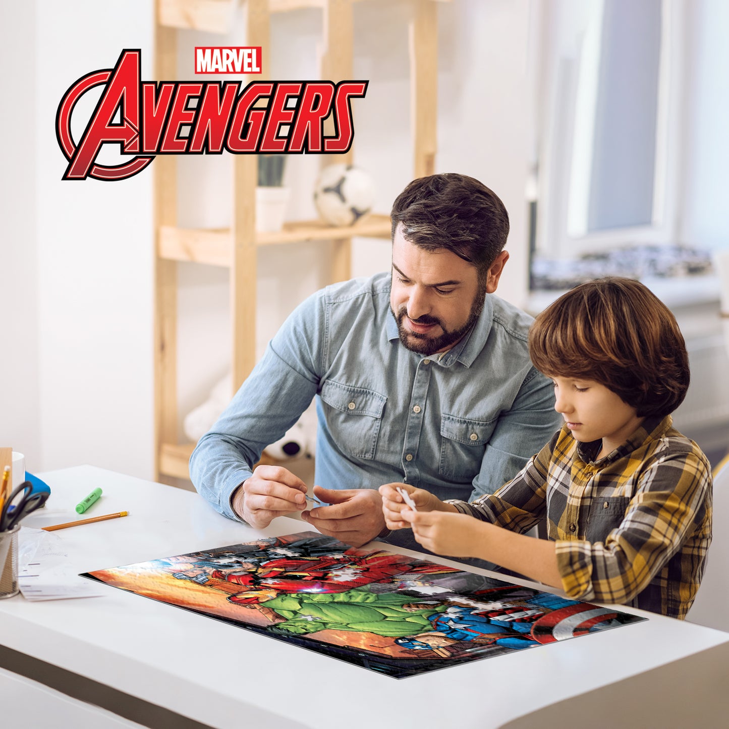 Prime 3D/ 2D Marvel Avengers Double Sided 200 Piece Puzzle