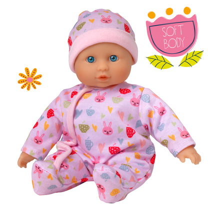 Dolls World Baby Grace - 25cm Soft Bodied White Doll - For ages 10m+