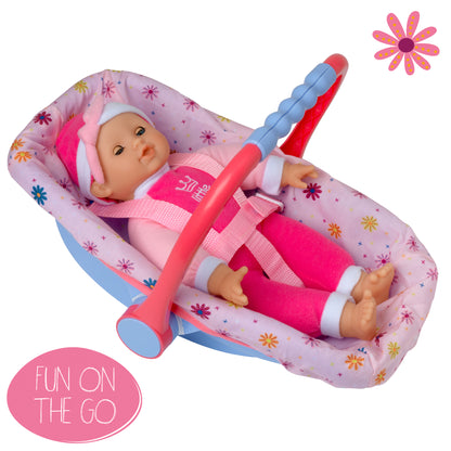 Dolls World Isabella 30cm Doll & Car Seat Accessory - For ages 18 months+