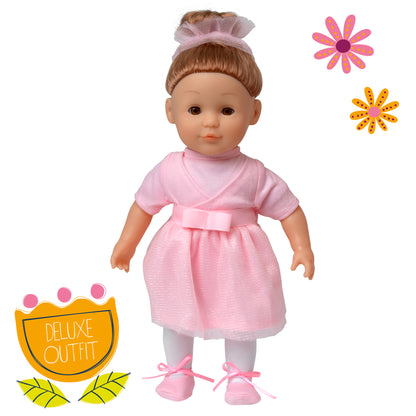 Dolls World Charlotte 36cm Soft Bodied Ballerina Doll with Deluxe Outfit - For 18 months+