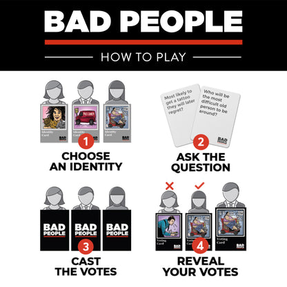 Bad People Adult Party Game