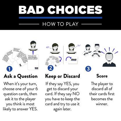 Bad Choices Adult Party Game