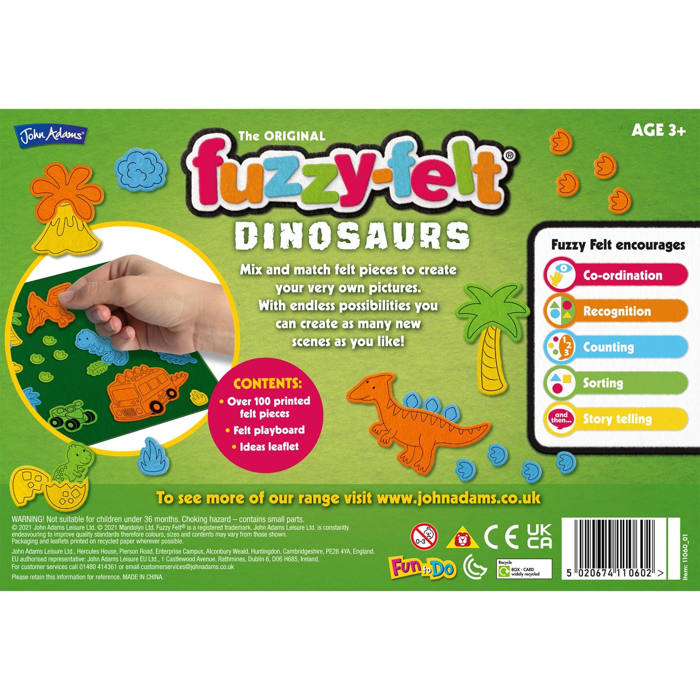 Fuzzy-Felt Dinosaurs