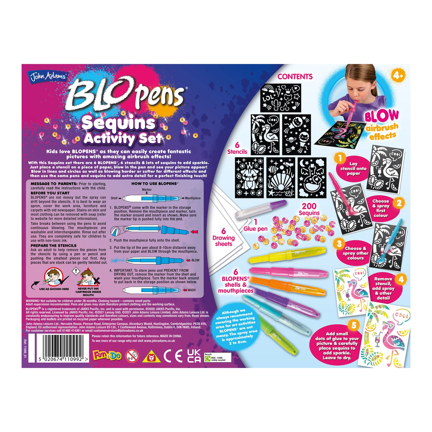 BLOPENS Sequins Activity Set