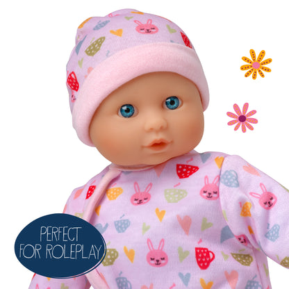 Dolls World Baby Grace - 25cm Soft Bodied White Doll - For ages 10m+