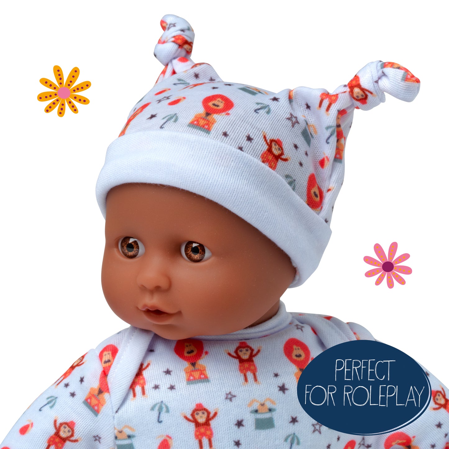 Dolls World Baby Grace - 25cm Soft Bodied Black Doll - For ages 10m+