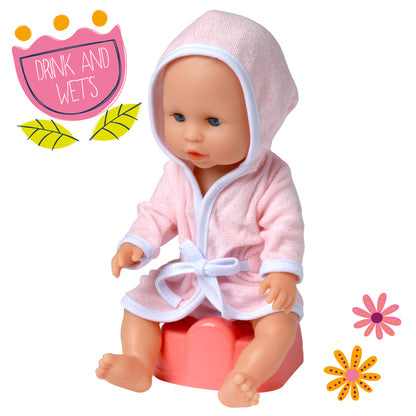 Dolls World Dribbles 30cm Drink and Wet doll  - For ages 18 months+