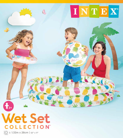 INTEX 52" Inflatable Pineapple Play Pool Set