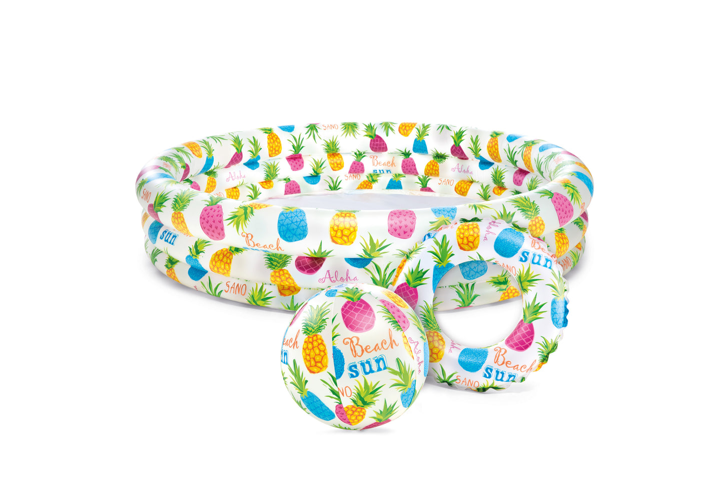 INTEX 52" Inflatable Pineapple Play Pool Set