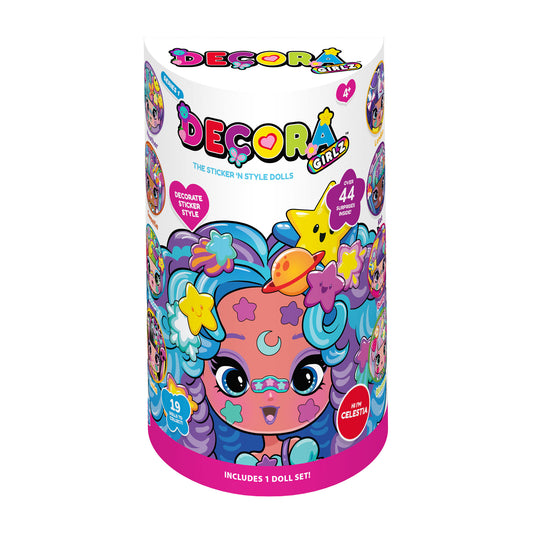 Decora Girlz 5" Fashion Doll – Celestia - with Stickers & Accessories