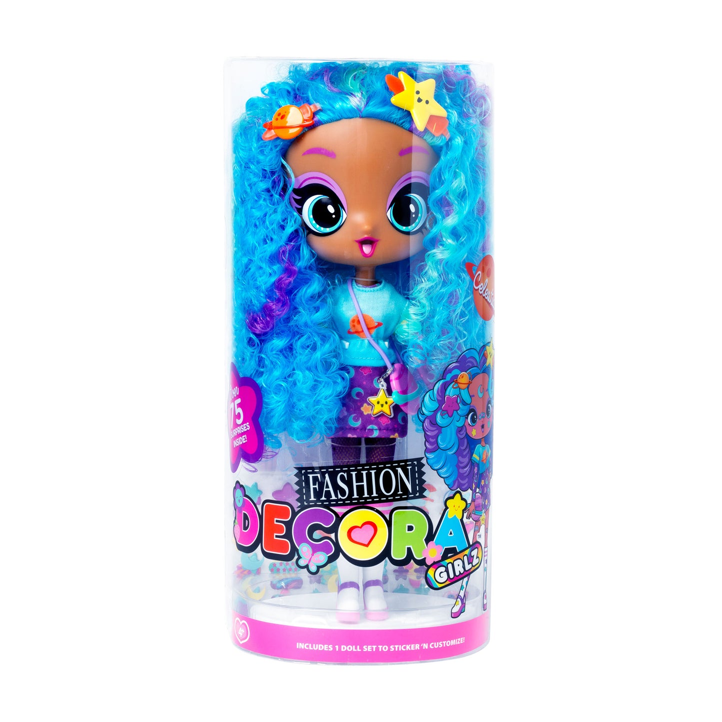 Decora Girlz Sticker ‘n’ Style 11" Collectable Fashion Doll - Celestia