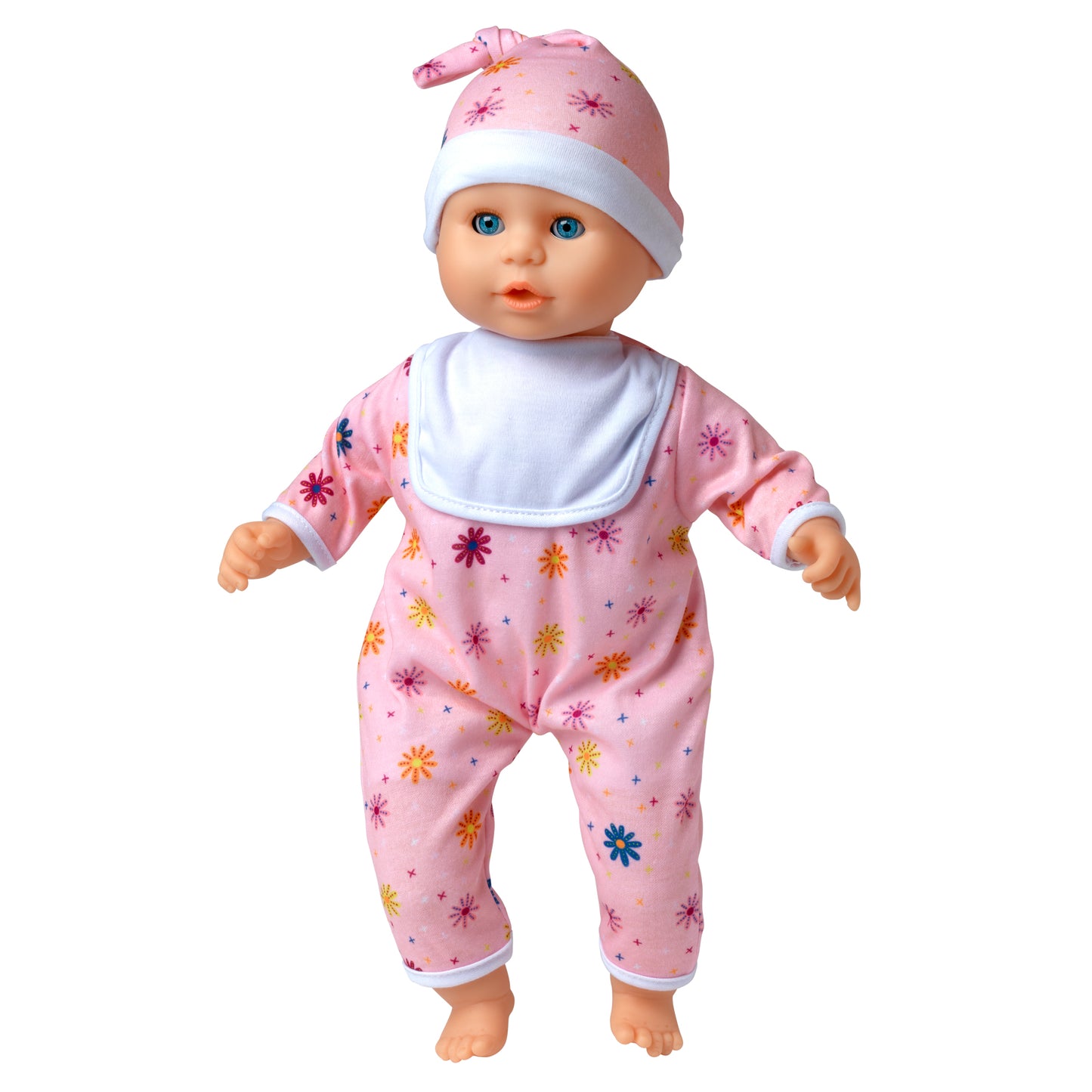 Dolls World Little Treasure - 38cm Soft Bean Bodied White Doll - For ages 18 months+