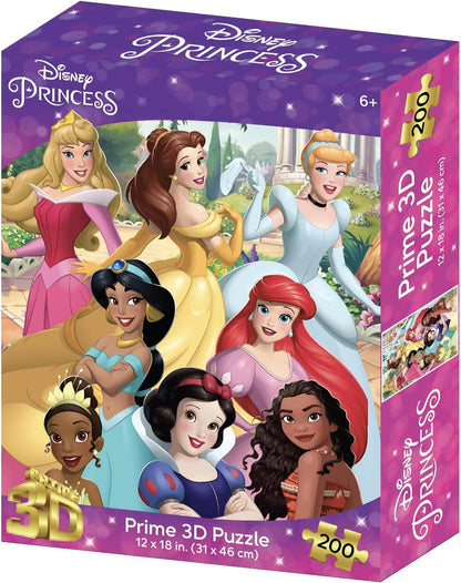 PRIME 3D - Disney Princess 200 pc Puzzle