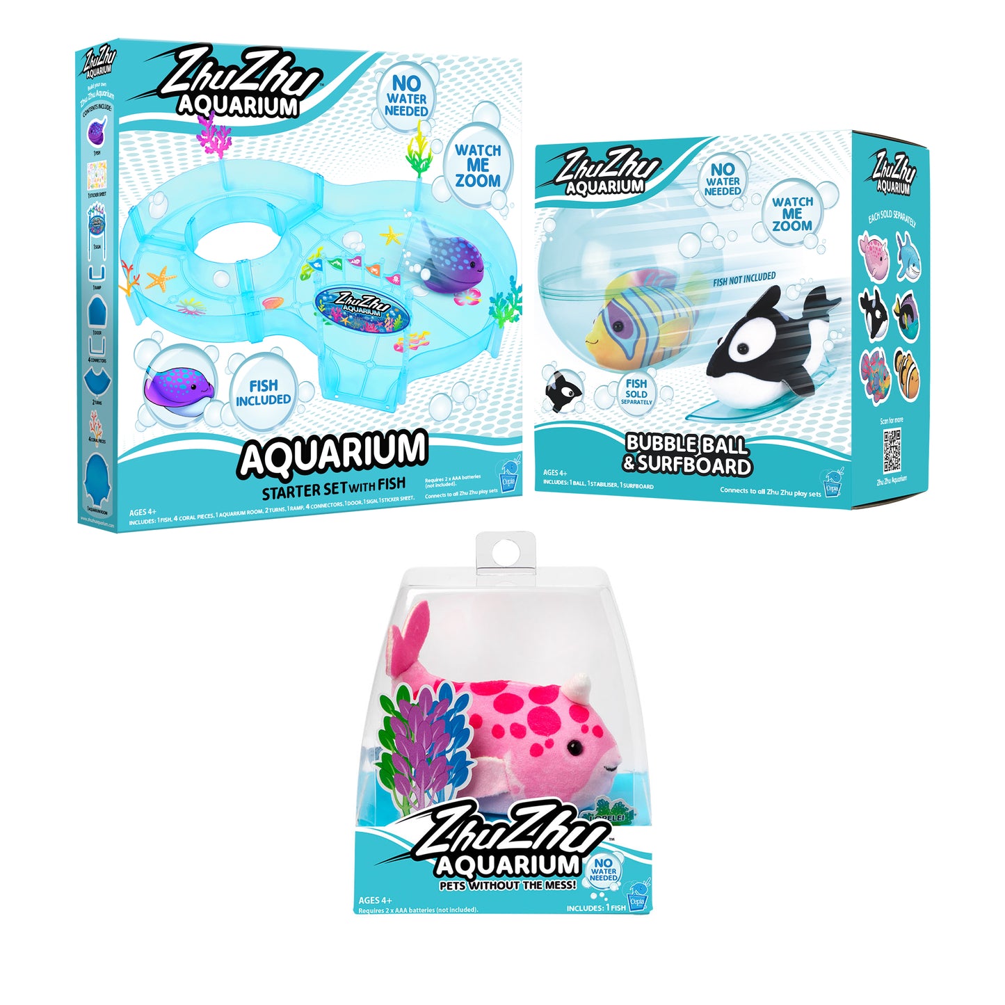 Zhu Zhu Ultimate Aquarium Adventure Pack (Choose your fish from assortment A)