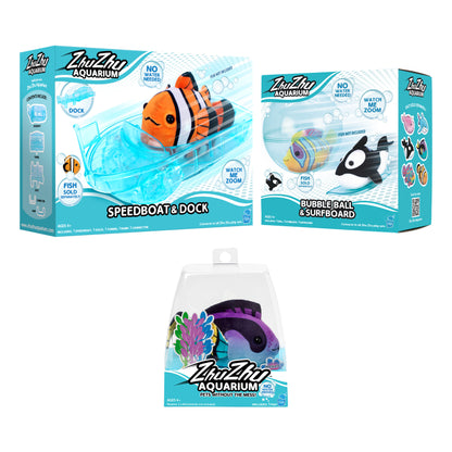 Zhu Zhu Aquarium - Catching Waves Bundle - Choose your fish from assortment A