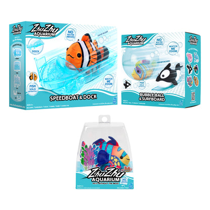 Zhu Zhu Aquarium - Catching Waves Bundle - Choose your fish from assortment A