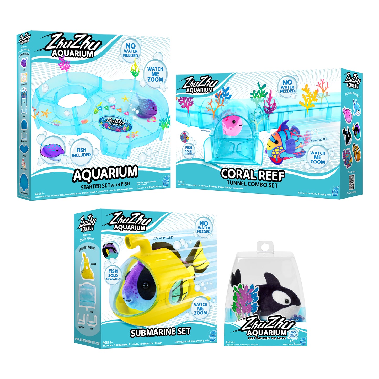 Zhu Zhu Aquarium Ocean Explorer Set - Choose your fish from assortment A