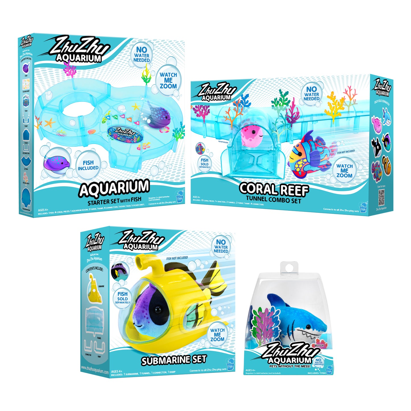 Zhu Zhu Aquarium Ocean Explorer Set - Choose your fish from assortment A