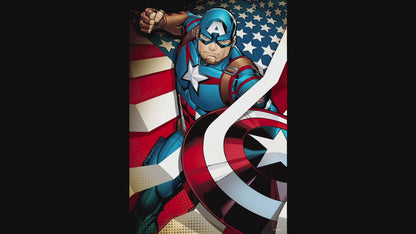 Prime 3D Marvel Captain America 300 Piece Puzzle Collectible Tin